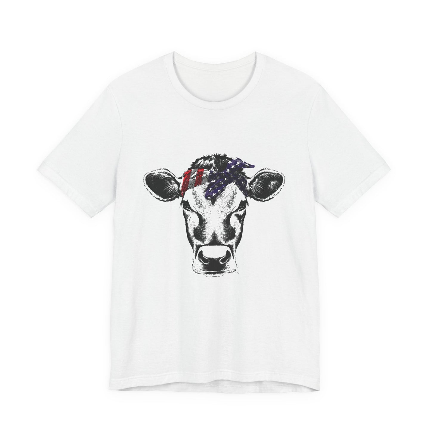 Highland Cow shirt, American Flag Shirt, Funny Cow Shirt, Independence Day - PopCultureByDesign36