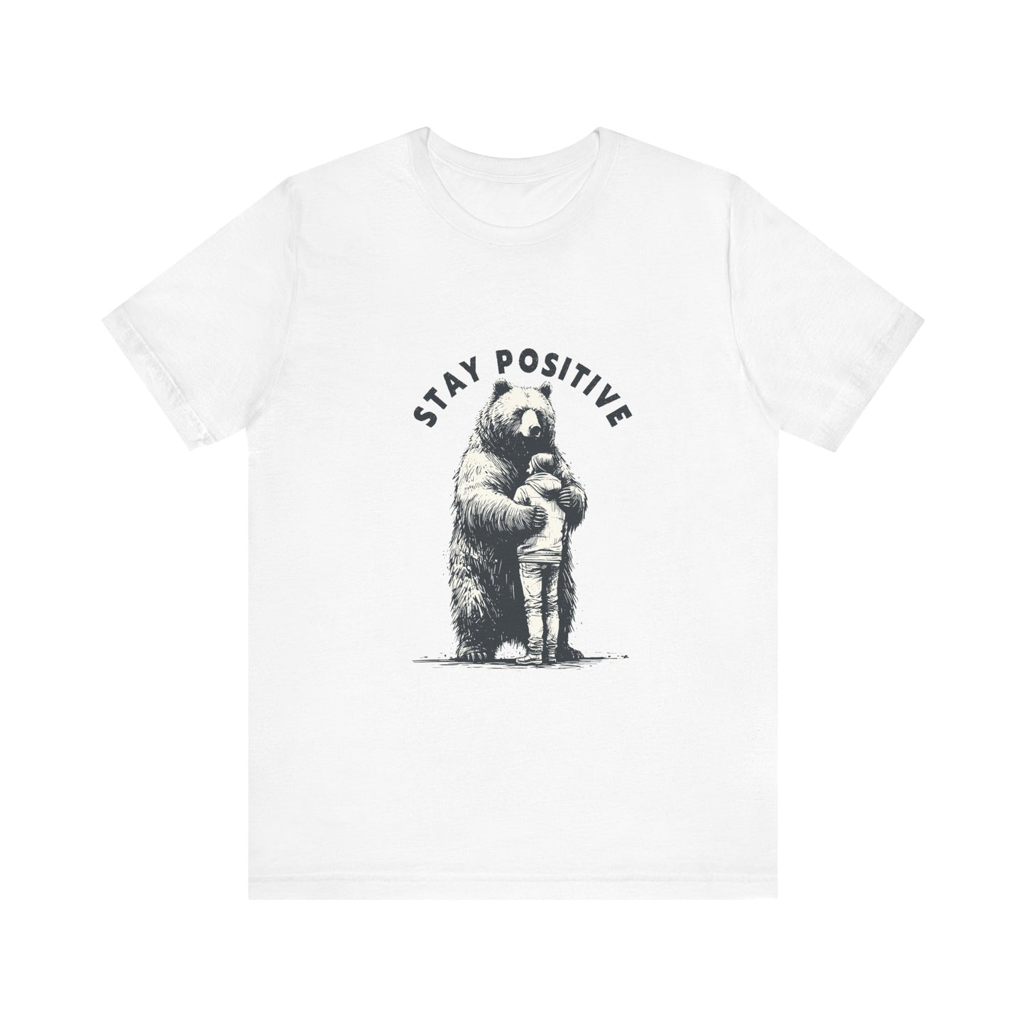 Stay Positive Bear Hug Shirt, Mental Health Shirt, Bear Hug Tee - PopCultureByDesign36