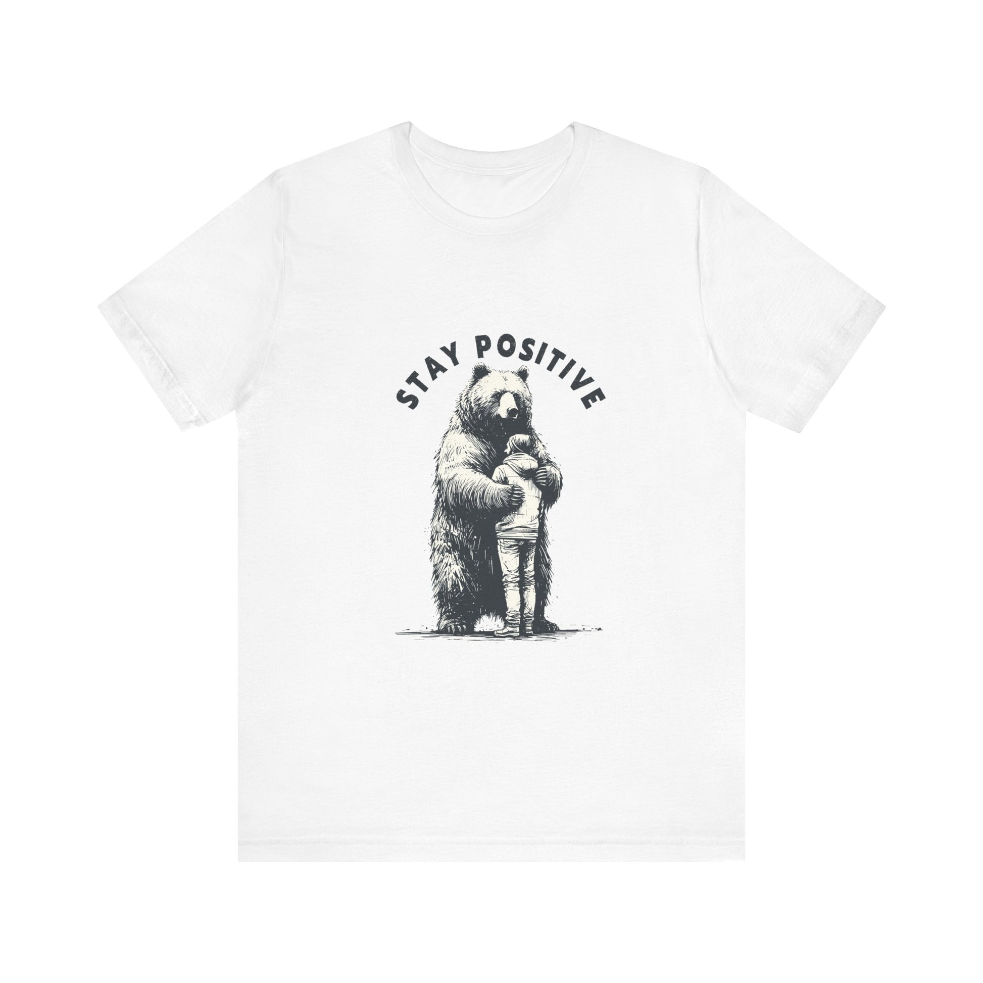Stay Positive Bear Hug Shirt, Mental Health Shirt, Bear Hug Tee - PopCultureByDesign36
