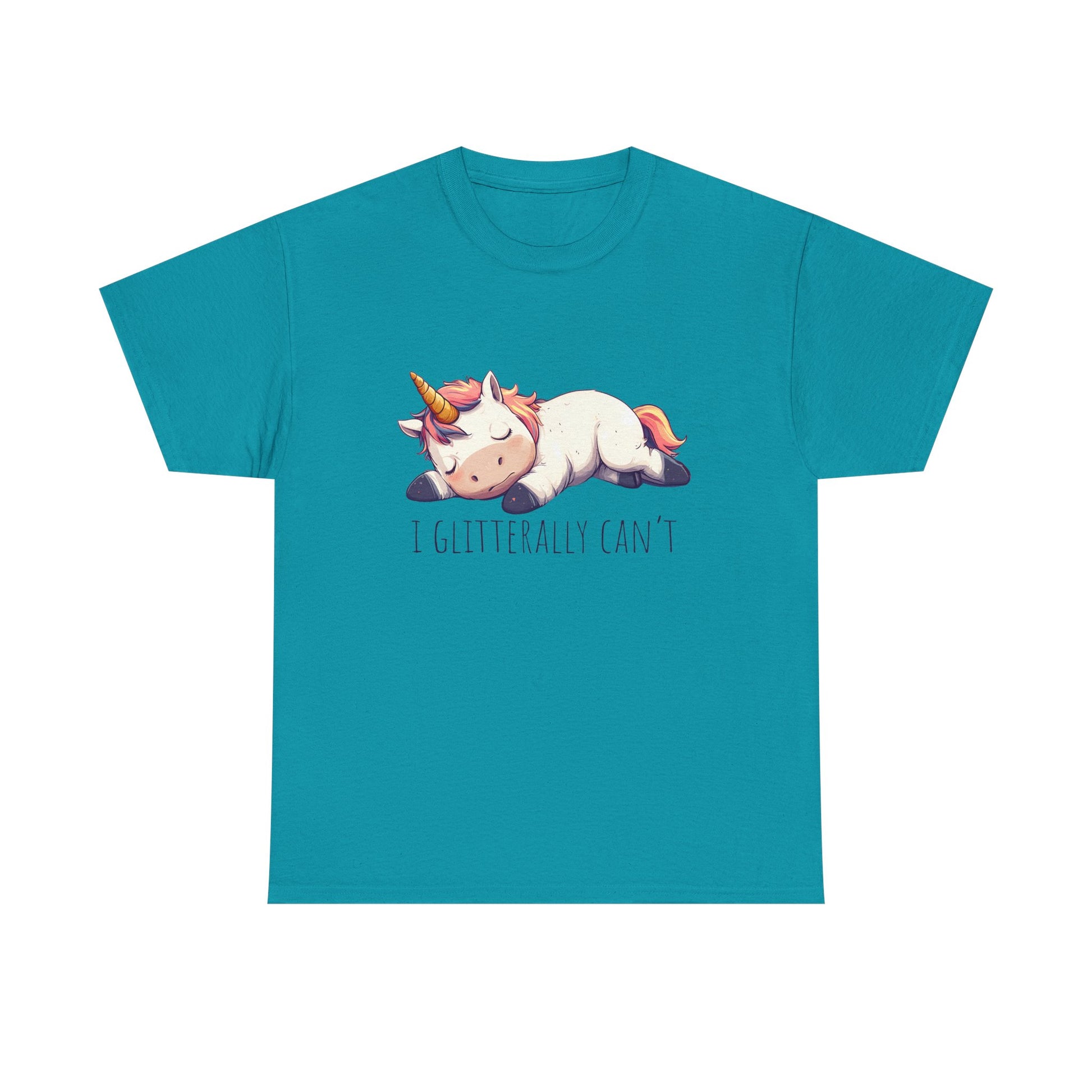 I glitterly can't, cute unicorn shirt, lazy unicorn shirt, funny unicorn shirt - PopCultureByDesign36