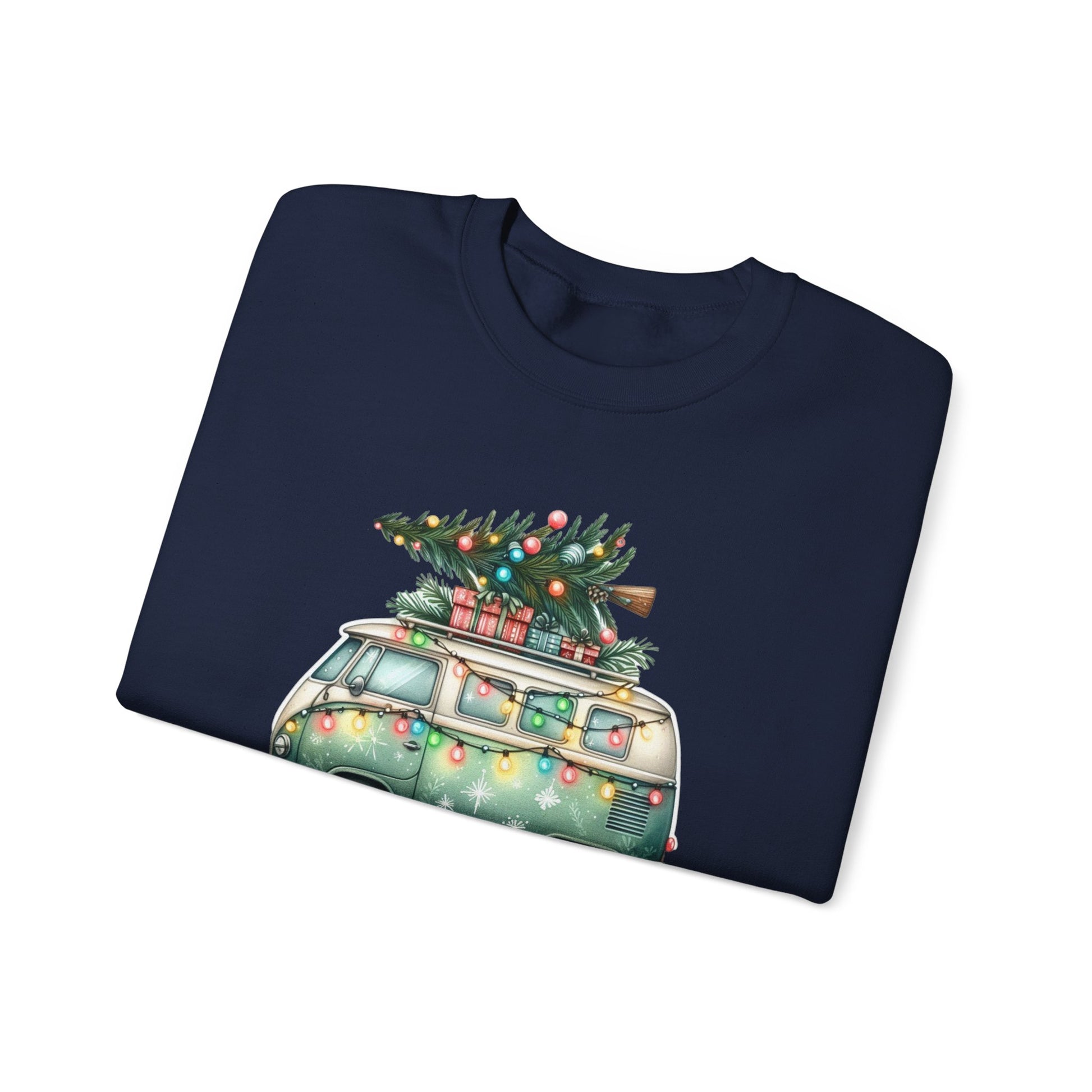 Jingle All The Way Sweatshirt, Christmas Family Sweater, Christmas Van Sweatshirt - PopCultureByDesign36