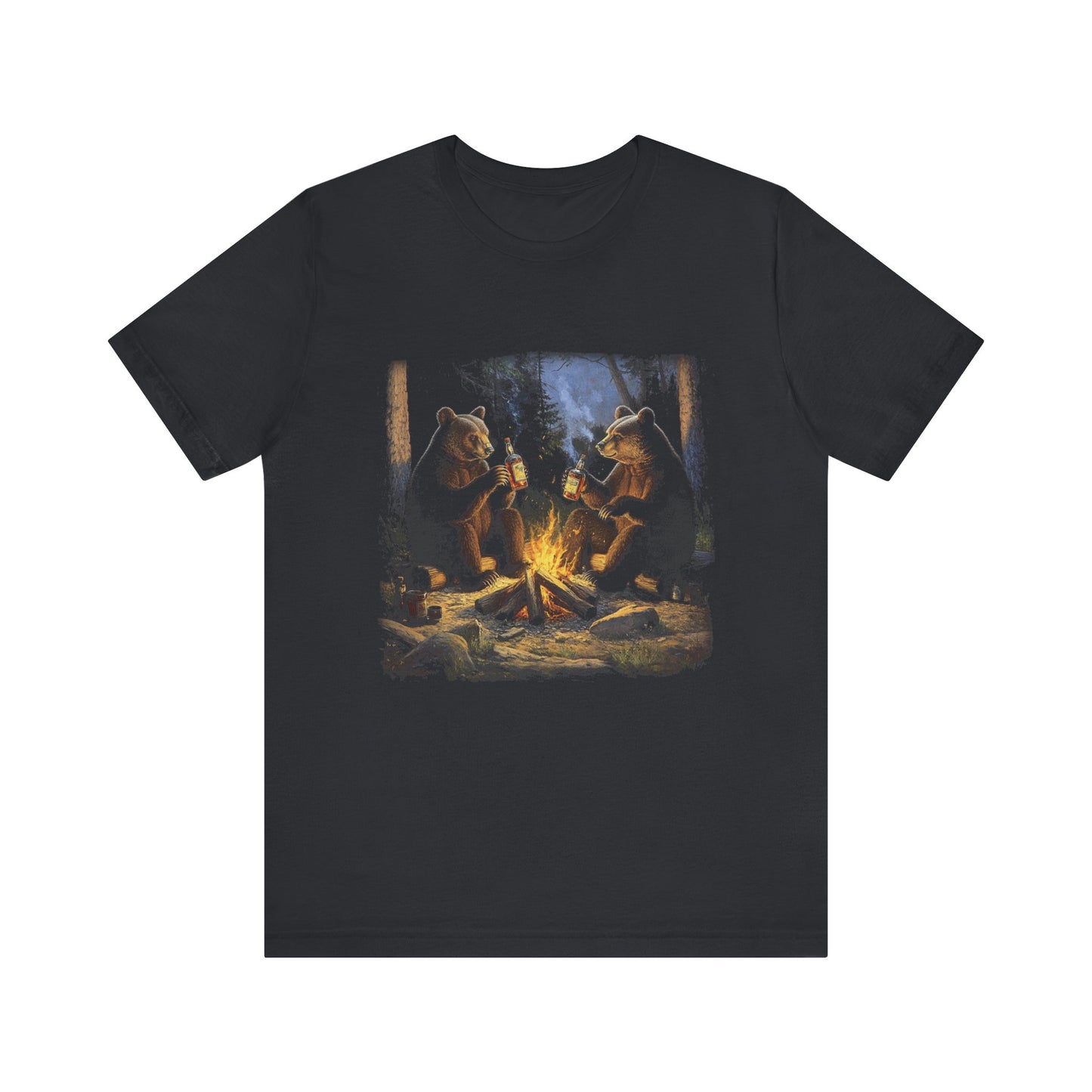 Beer Drinking Grizzly Bear Tshirt, Bear Lover Shirt, Camping Shirts - PopCultureByDesign36