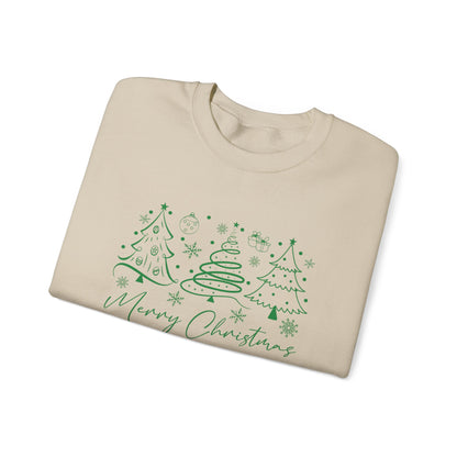 Boho Style Merry Christmas Sweatshirt, Cozy Christmas Outfit - PopCultureByDesign36