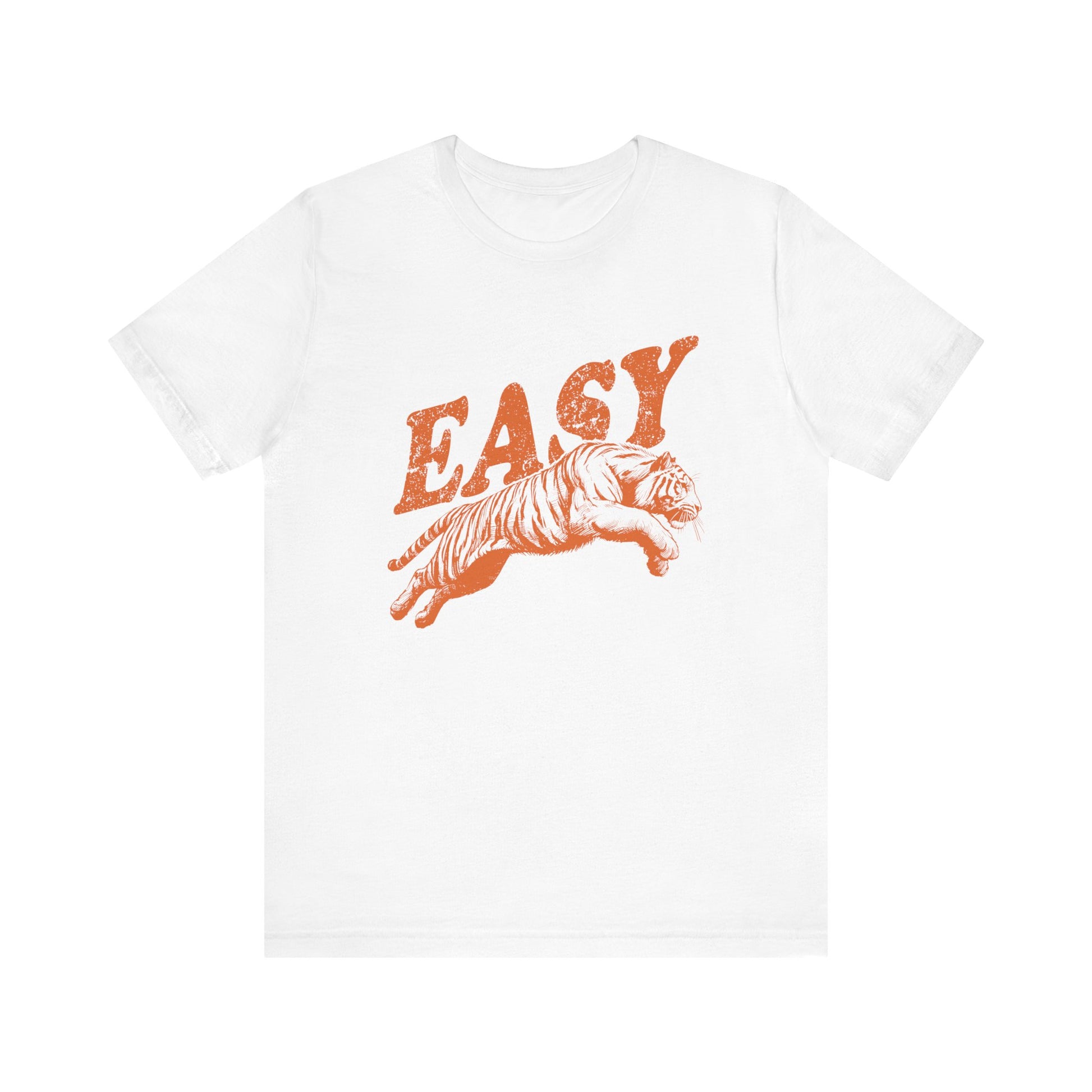 Easy Orange Tiger Shirt, Retro Boho Tee, Hippie Clothes, Indie Shirt - PopCultureByDesign36