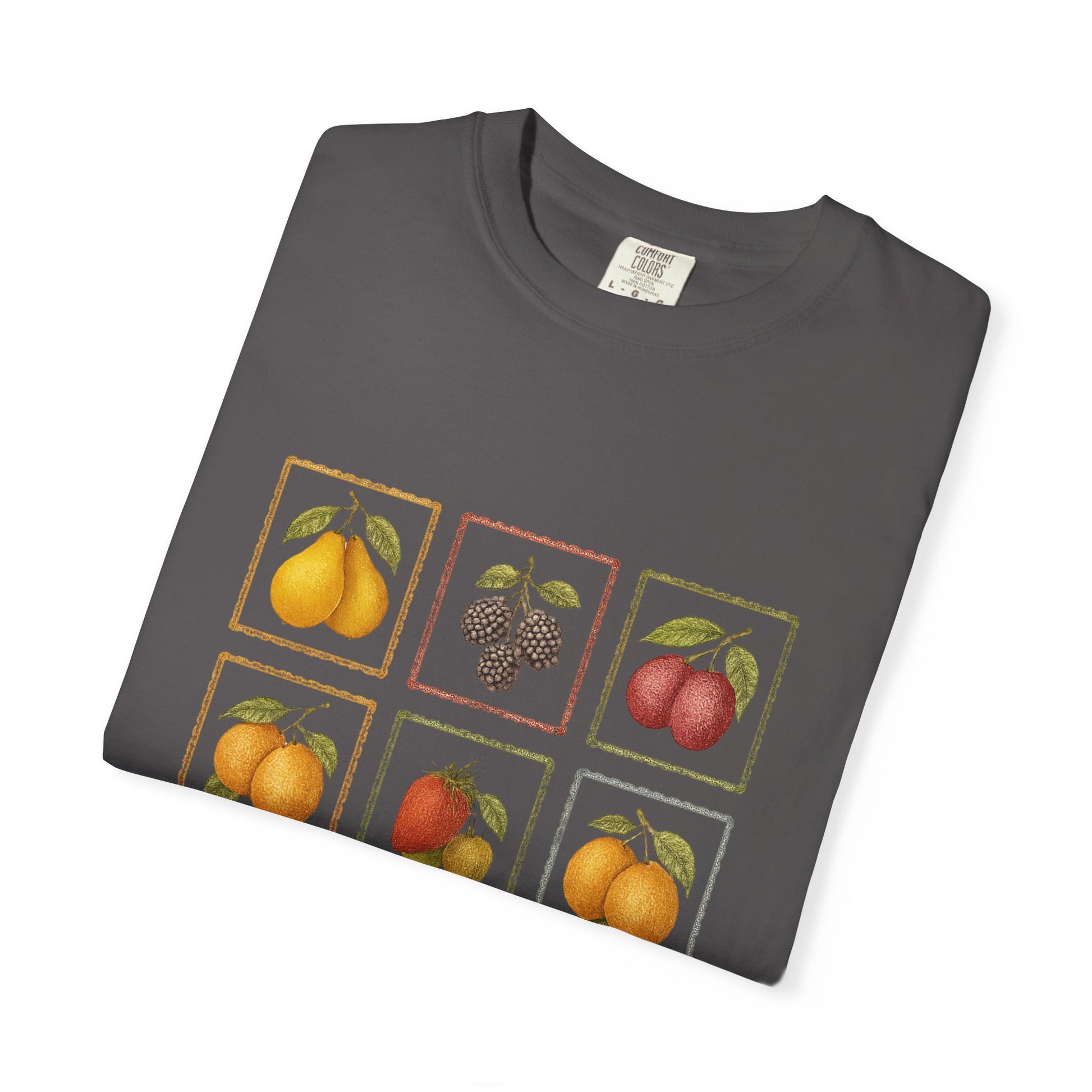 Vintage Fruit Stamp Shirt, Art Graphic Fruit Shirt, Fruit Stamp - PopCultureByDesign36