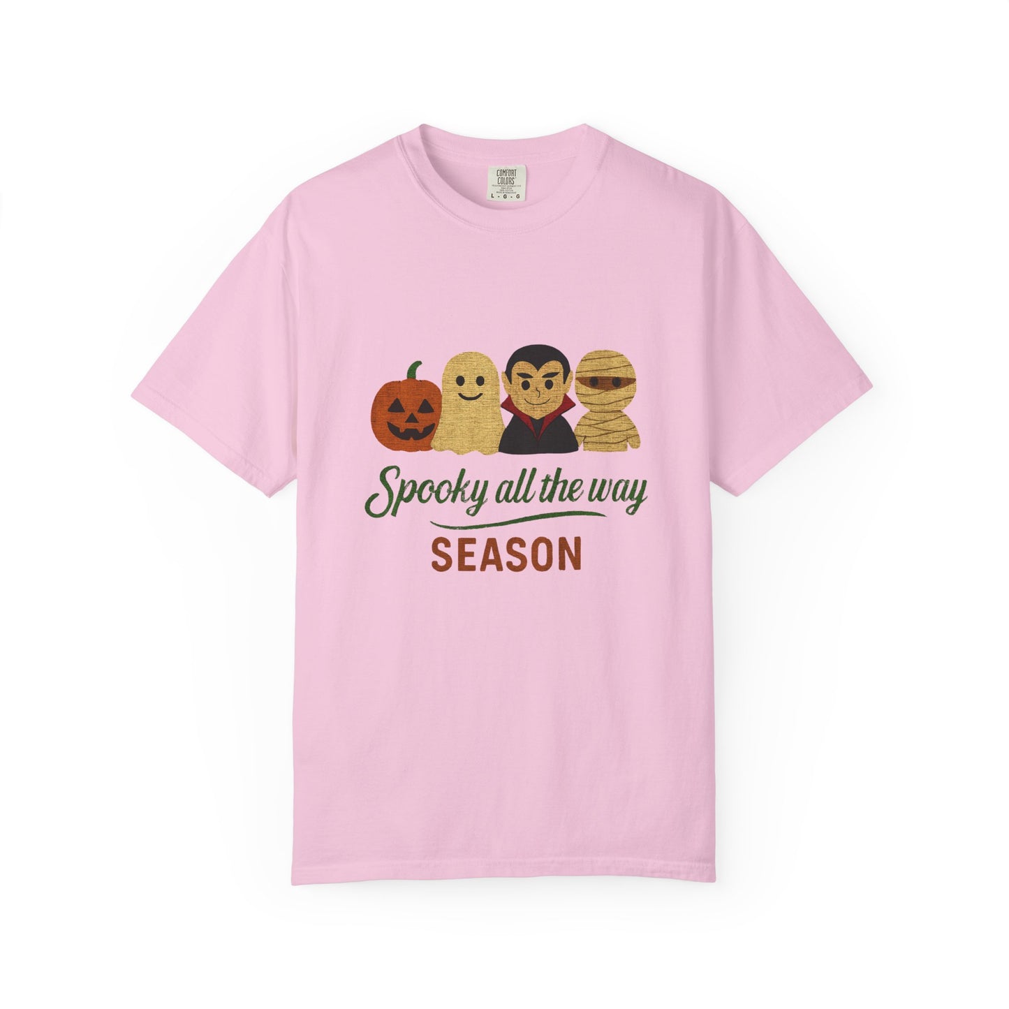 Spooky All The Way Halloween T-shirt, Pumpkin, Ghost, Dracula, Mummy Shirt - PopCultureByDesign36