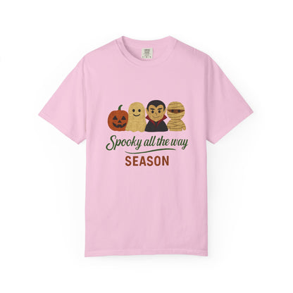 Spooky All The Way Halloween T-shirt, Pumpkin, Ghost, Dracula, Mummy Shirt - PopCultureByDesign36