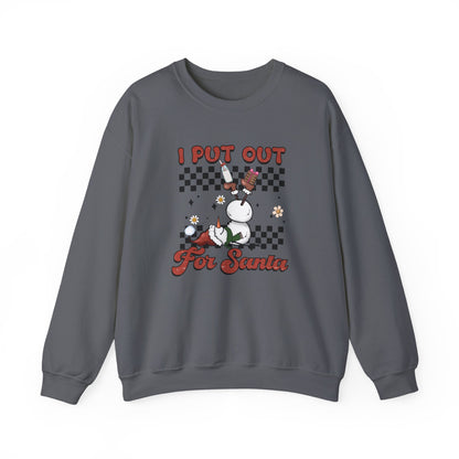 I Put Out For Santa Sweatshirt, Funny Christmas Sweatshirt, Funny Santa Sweatshirt - PopCultureByDesign36