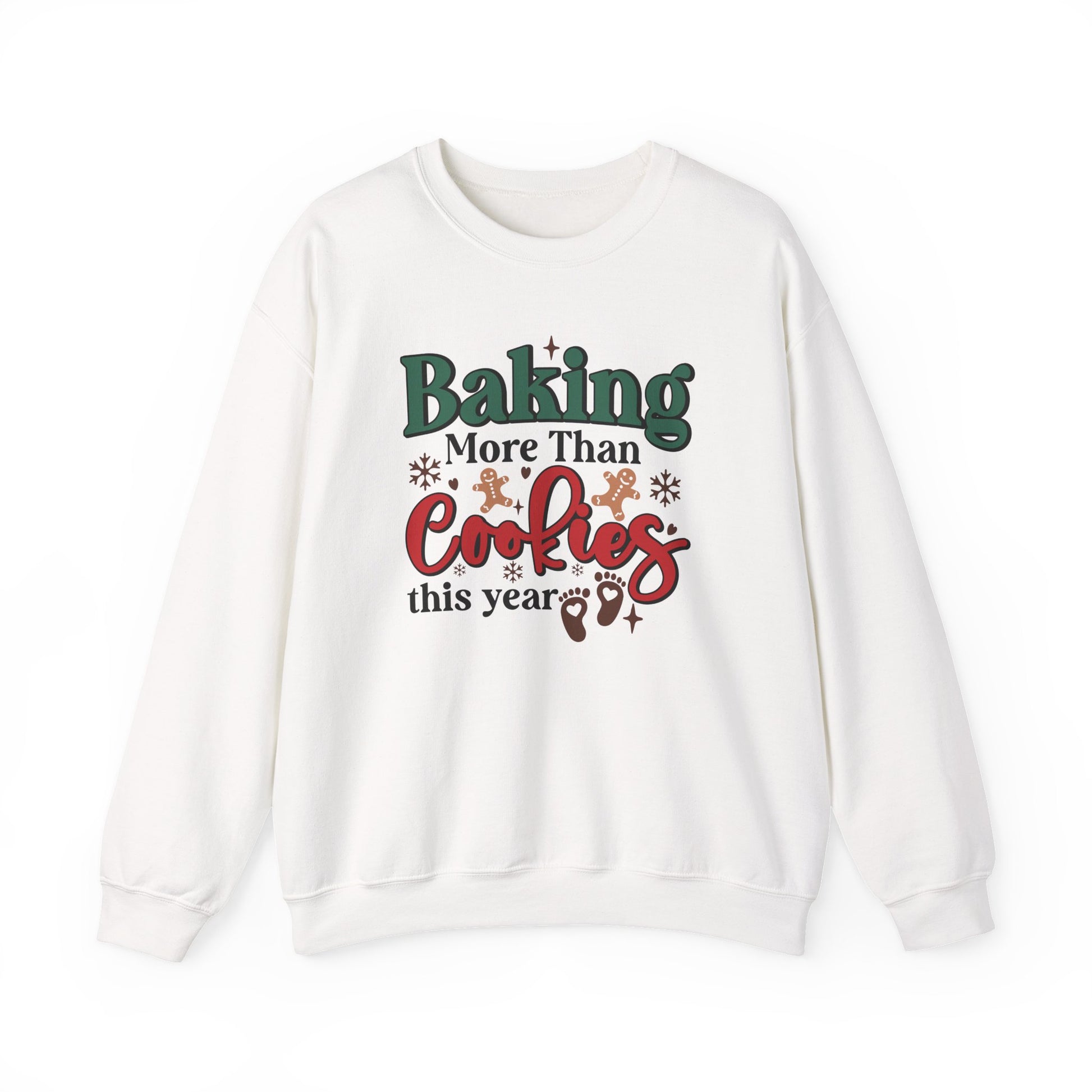 Baking More Than Cookies This Year Sweatshirt, Pregnancy Reveal Sweatshirt - PopCultureByDesign36