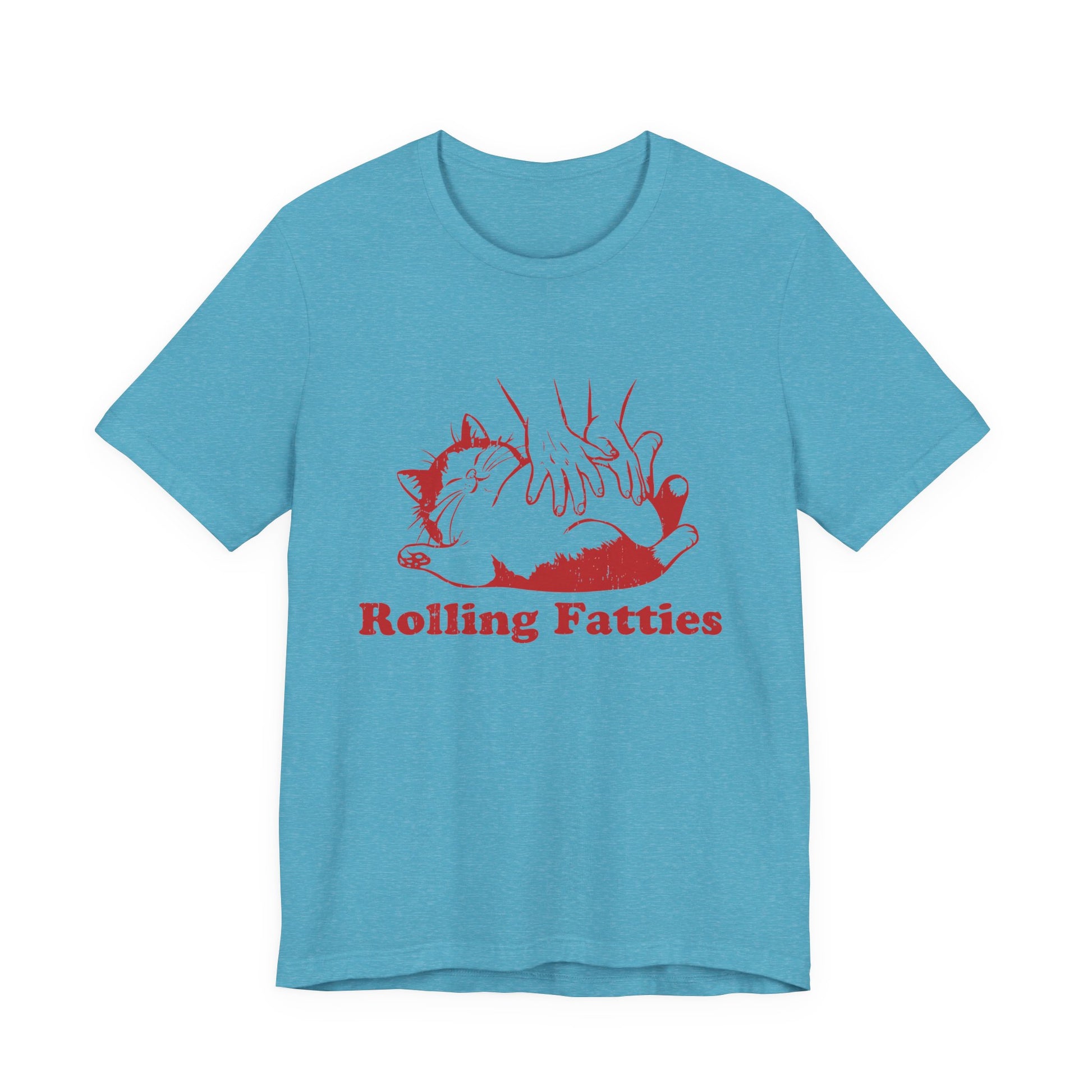 Rolling Fatties Cat TShirt, Funny Cat Graphic Shirt, Cat Lovers Gift - PopCultureByDesign36