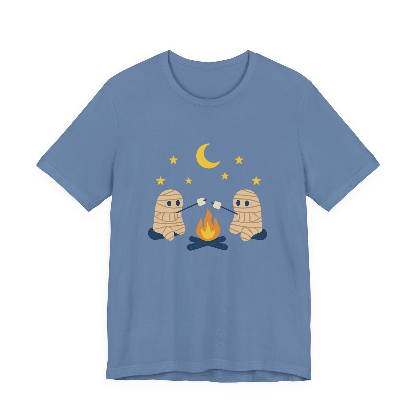 Camping Mummy Tee, Halloween Shirt, Spooky Camping Top - PopCultureByDesign36
