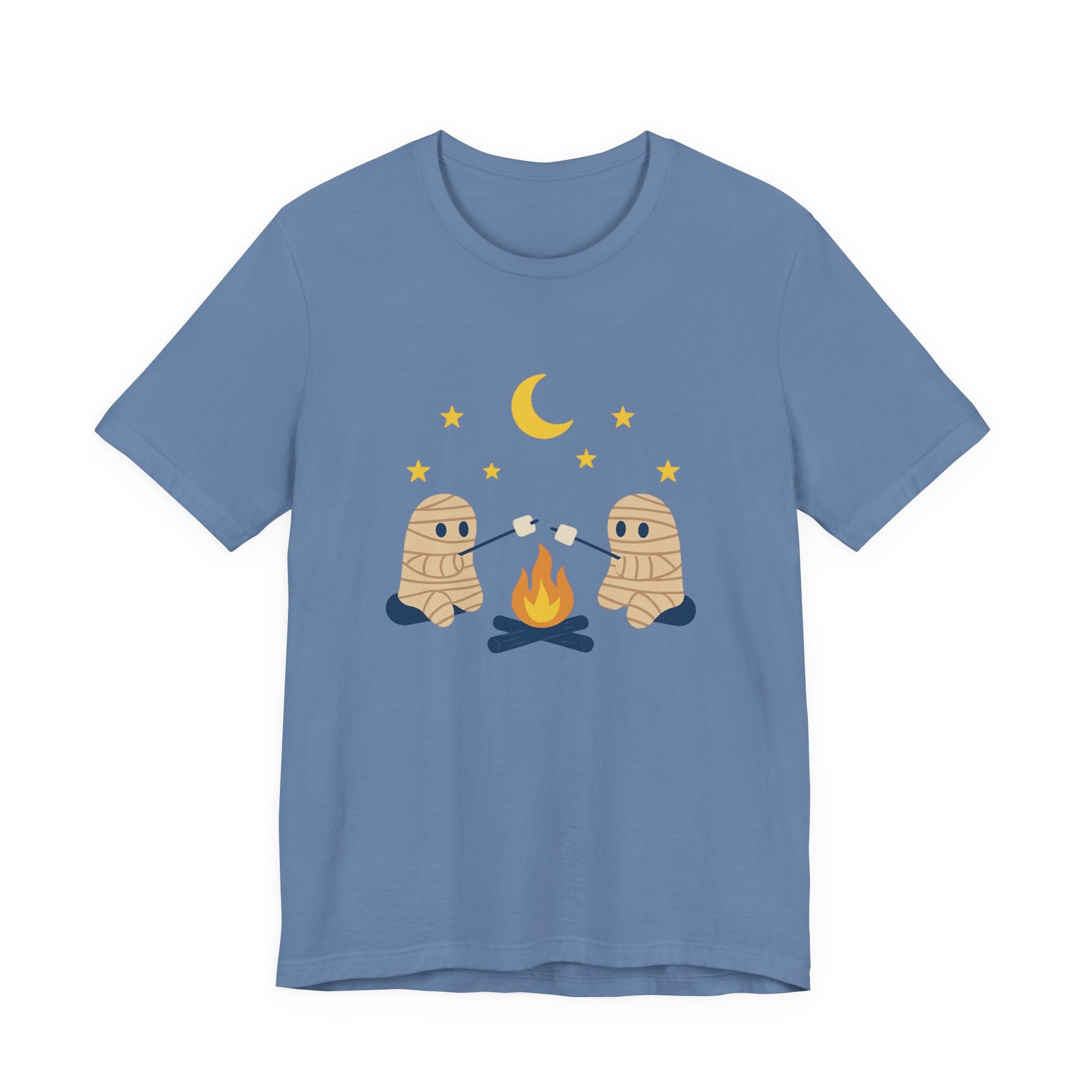Camping Mummy Tee, Halloween Shirt, Spooky Camping Top - PopCultureByDesign36