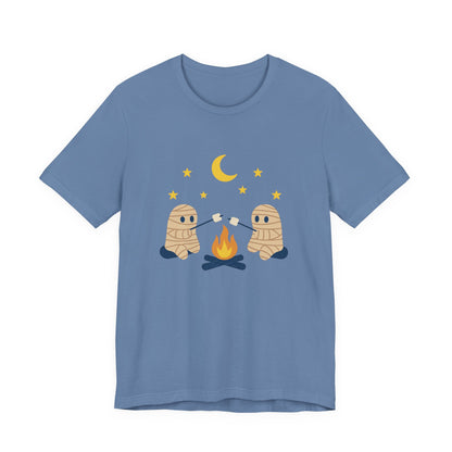 Camping Mummy Tee, Halloween Shirt, Spooky Camping Top - PopCultureByDesign36