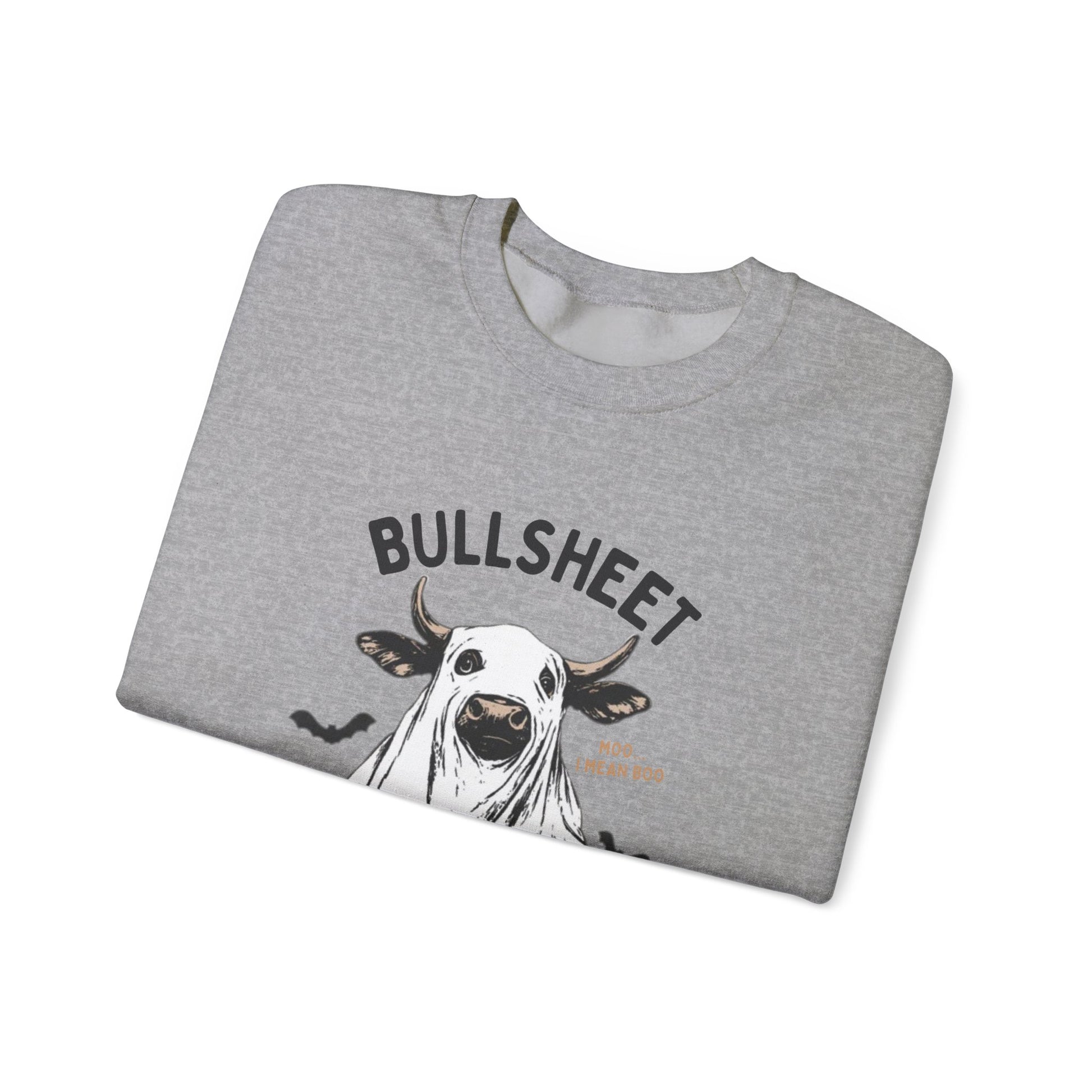 Bull Sheet Sweatshirt, Halloween Ghost Cow Sweatshirt, Trick or Treat Shirt - PopCultureByDesign36