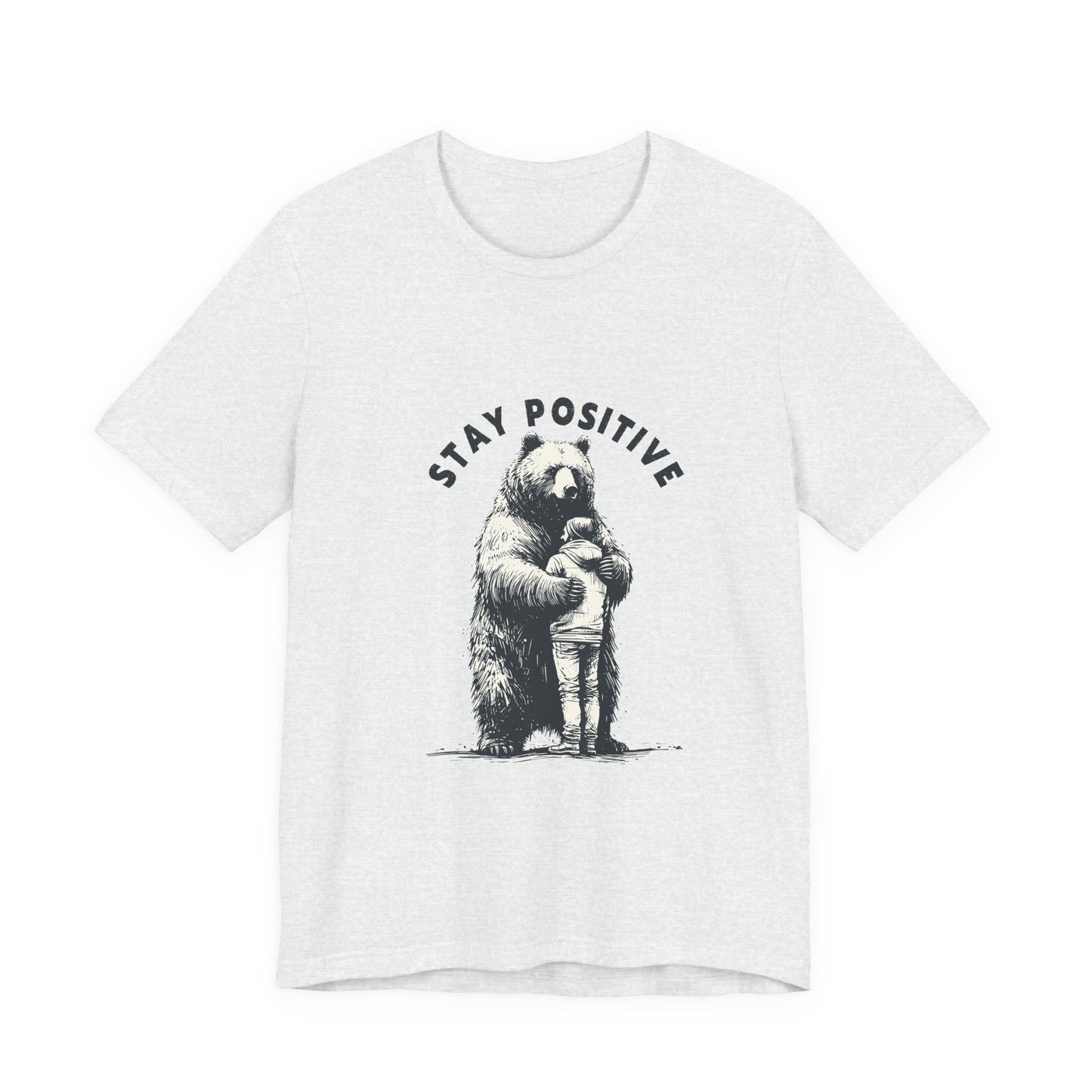 Stay Positive Bear Hug Shirt, Mental Health Shirt, Bear Hug Tee - PopCultureByDesign36