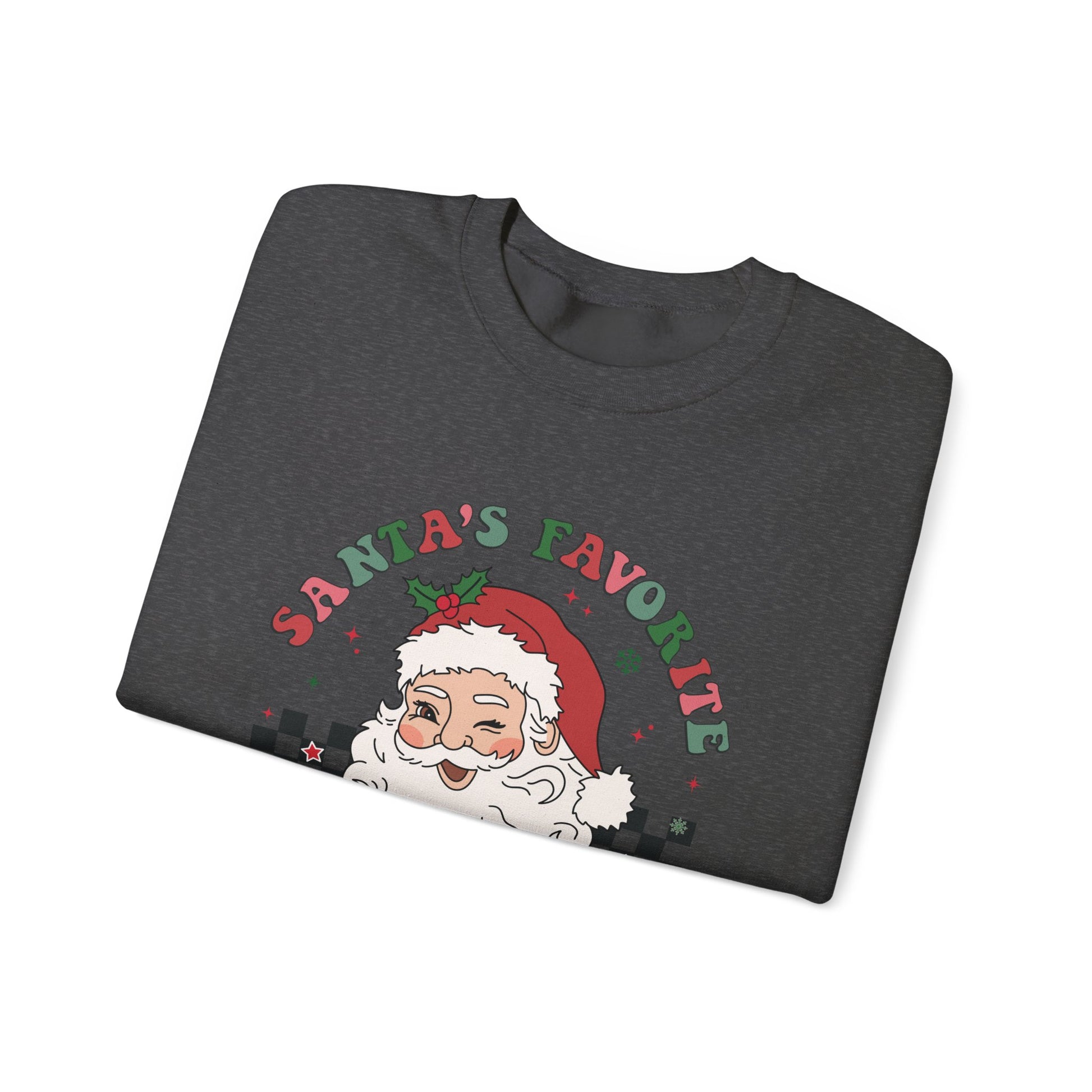Santas Favorite Lunch Lady, Retro Santa Sweatshirt, Cute School Santa - PopCultureByDesign36