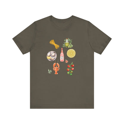 Italia Shirt, Coastal Grandma, Italian Summer Meal Tee - PopCultureByDesign36