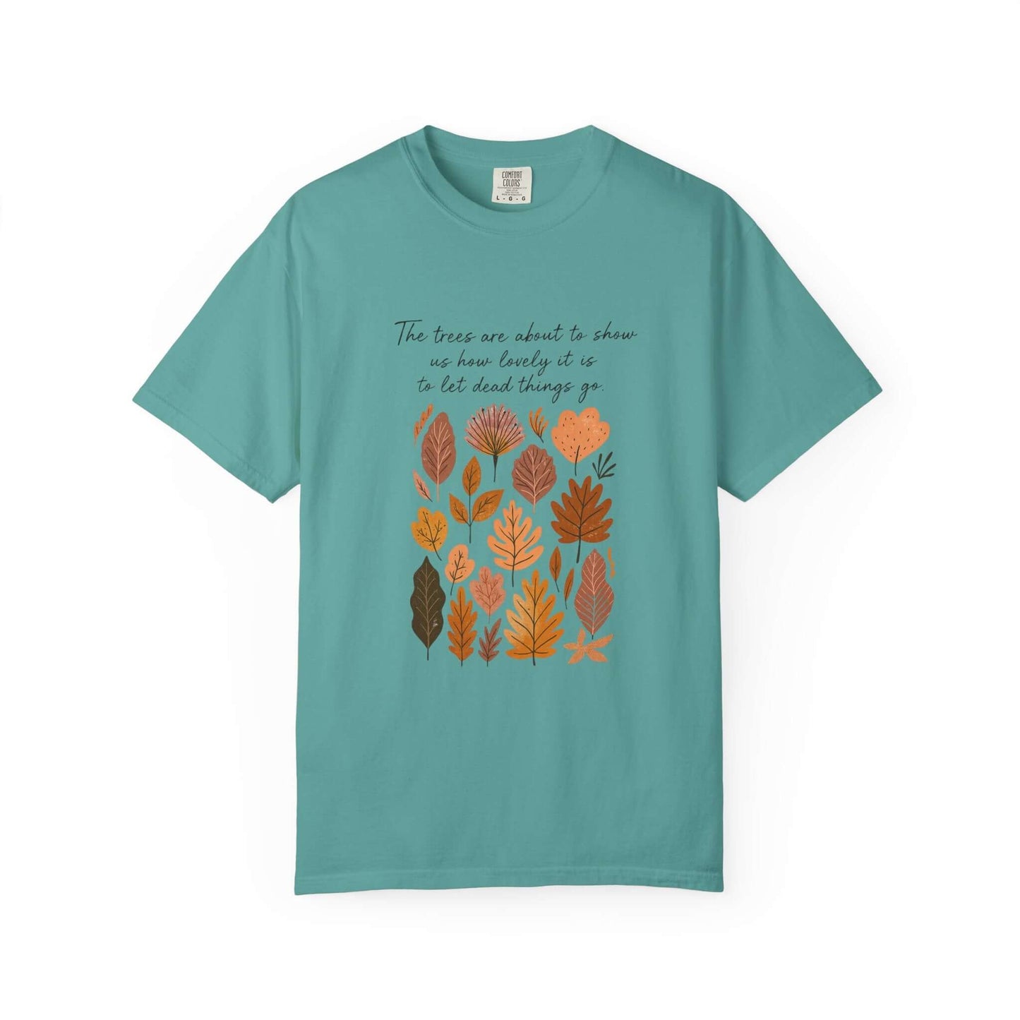 Boho Poem Fall Leaves T-shirt, Fall Shirt, Unisex Fall Top
