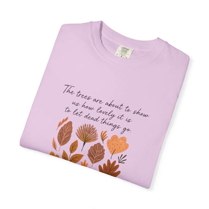 Boho Poem Fall Leaves T-shirt, Fall Shirt, Unisex Fall Top