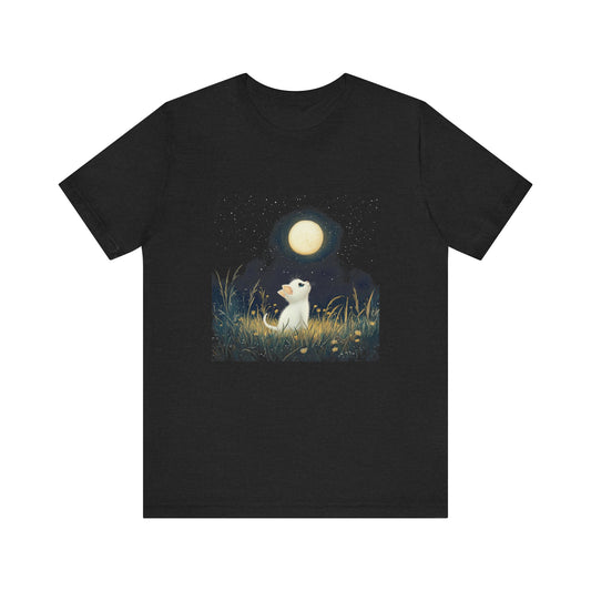 Retro Kitten Moon Tee Shirt, Cat Lover Gift, Moon Cat Top, Vintage Cat Shirt - PopCultureByDesign36