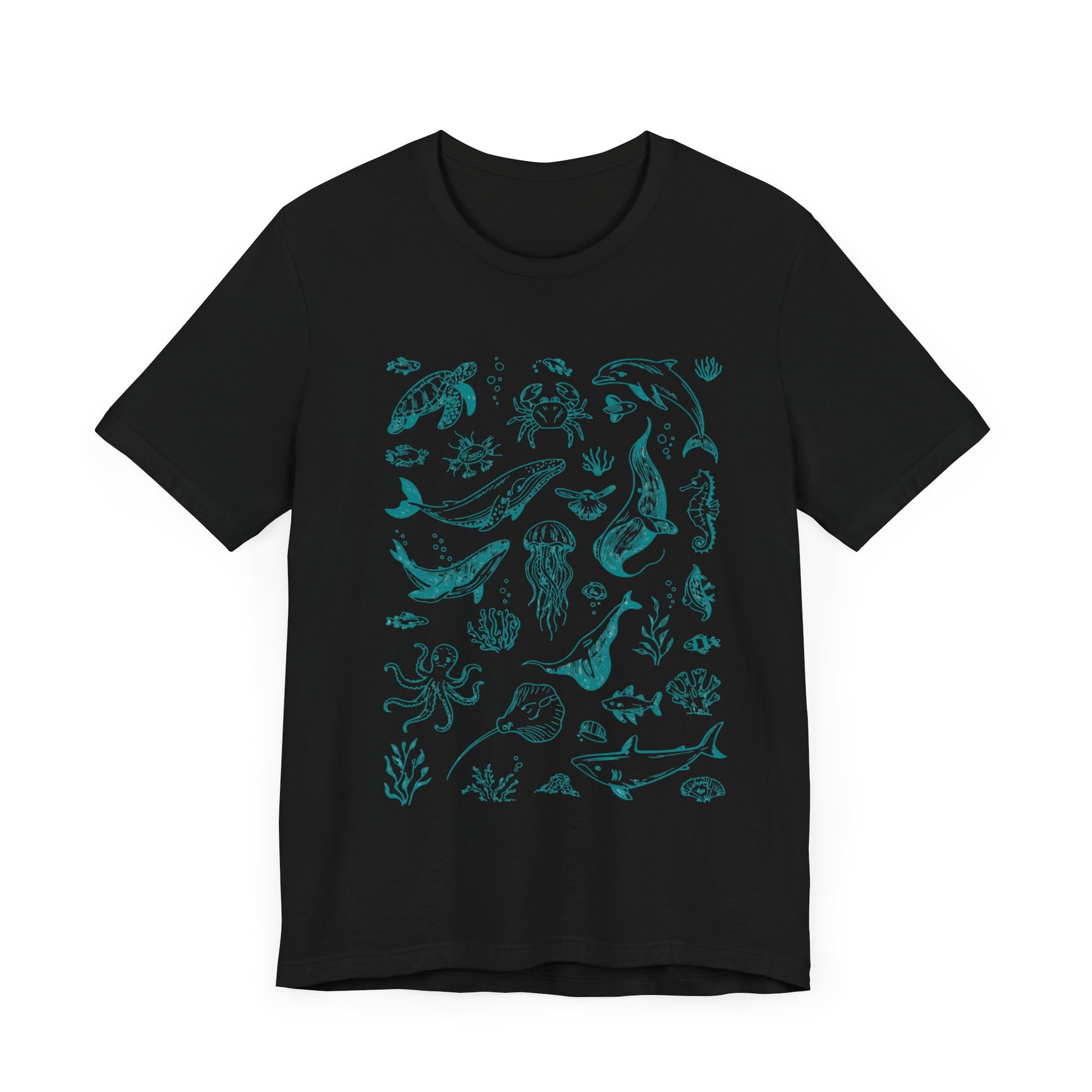 Vintage Ocean Tattoo Style T-Shirt, Retro Ocean Shirt, Ocean Shirt For Men - PopCultureByDesign36