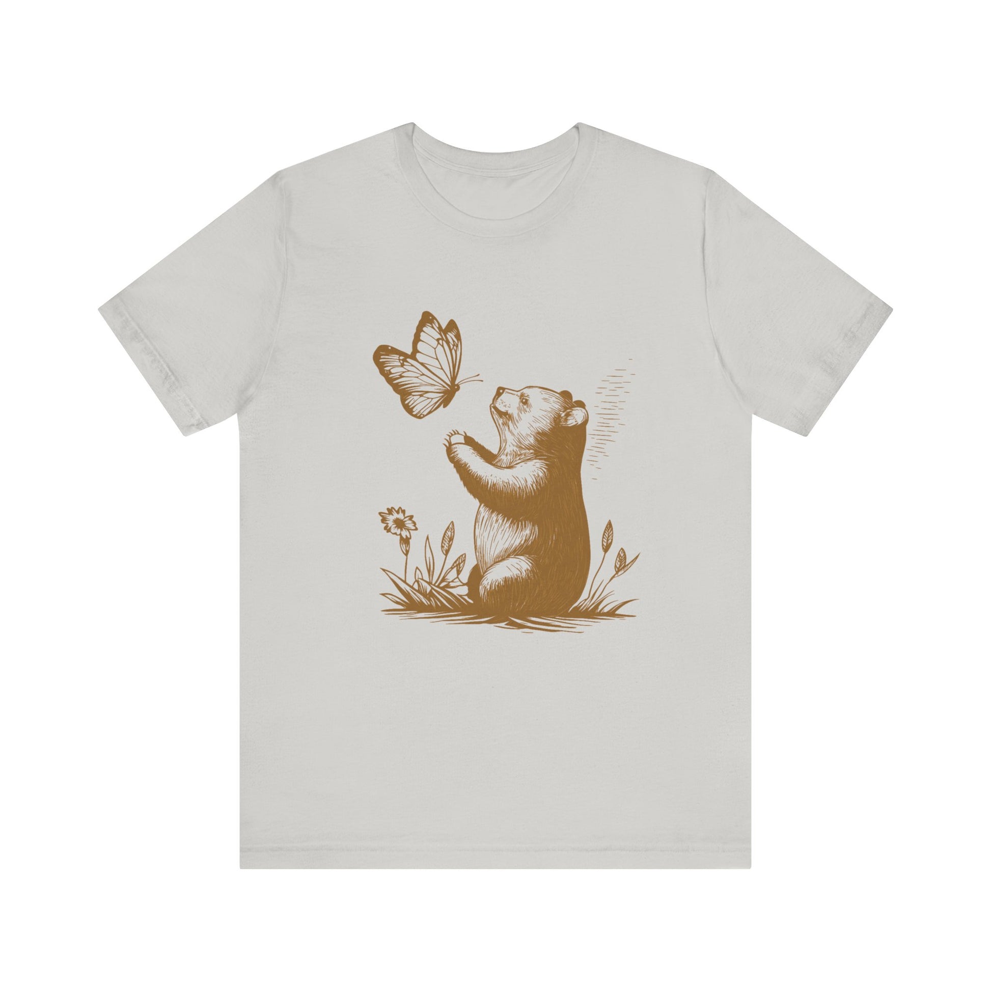 Bear Butterfly Shirt,Vintage Retro Bear Shirt, Cute Butterfly Tshirt - PopCultureByDesign36