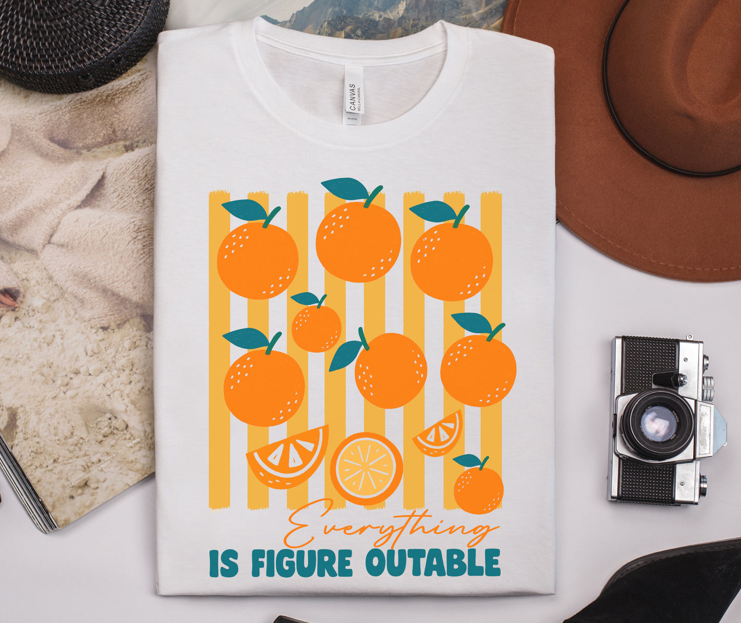 Orange Shirt, Orange Girl Summer, Garden Shirt, Farmers Market Tshirt - PopCultureByDesign36